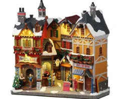 Lemax 25869 - Alpine Winter Shops, Battery-Operated (4.5-Volt) - Christmas Village Facades