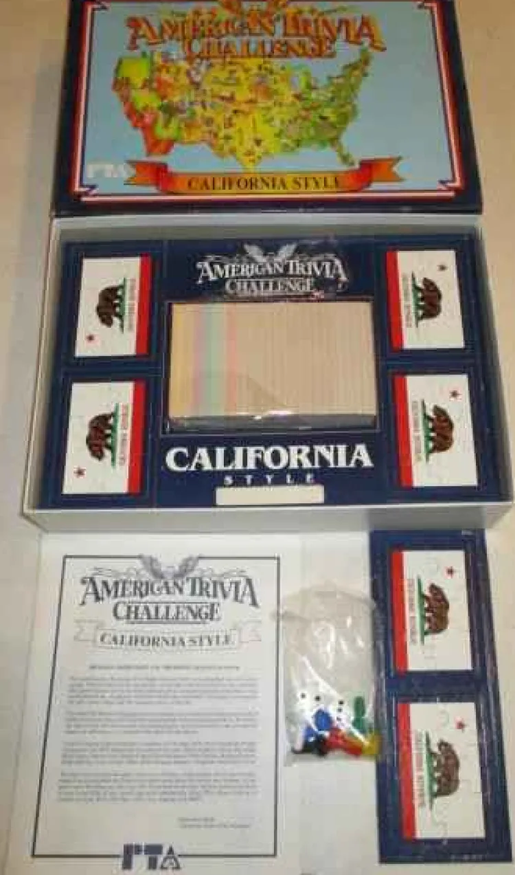 Vintage Board Games American Trivia Challenge - California Pta