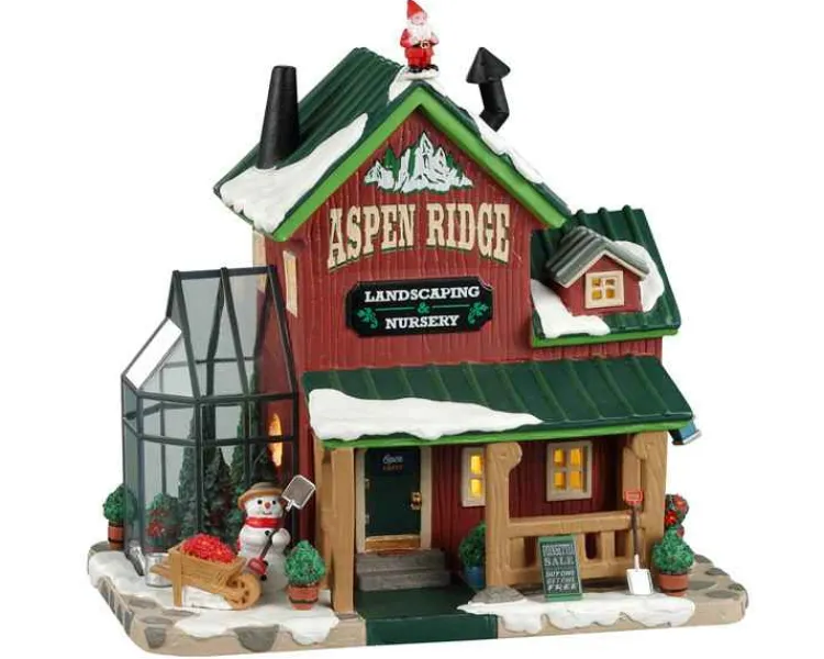 Lemax 25903 - Aspen Ridge Landscaping & Nursery - Vail Village Christmas Houses & Buildings