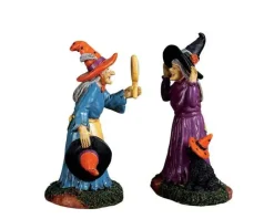 Lemax 72490 - Black Cat Millinery, Set Of 2 - Spooky Town Figurines