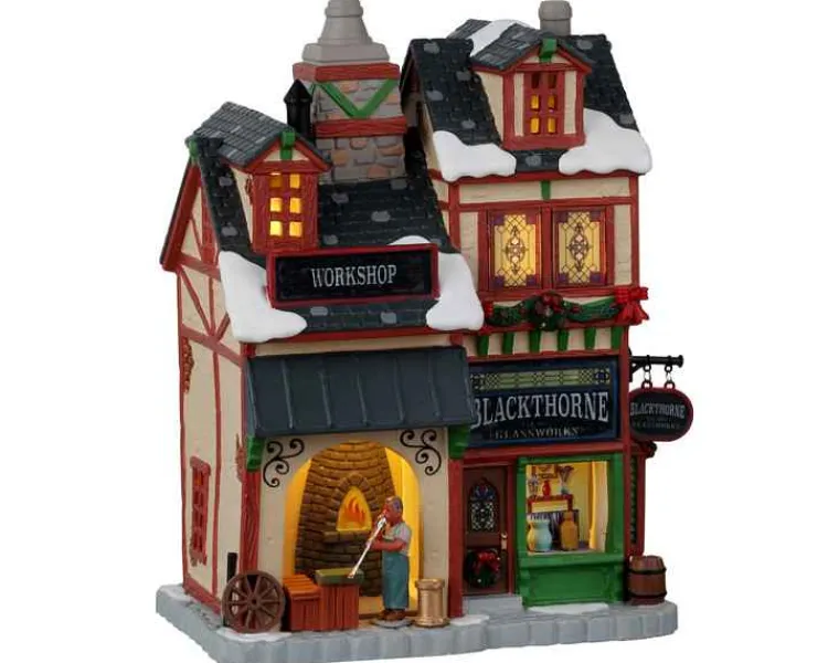 Lemax 25887 - Blackthorne Glassworks - Caddington Village Christmas Houses & Buildings