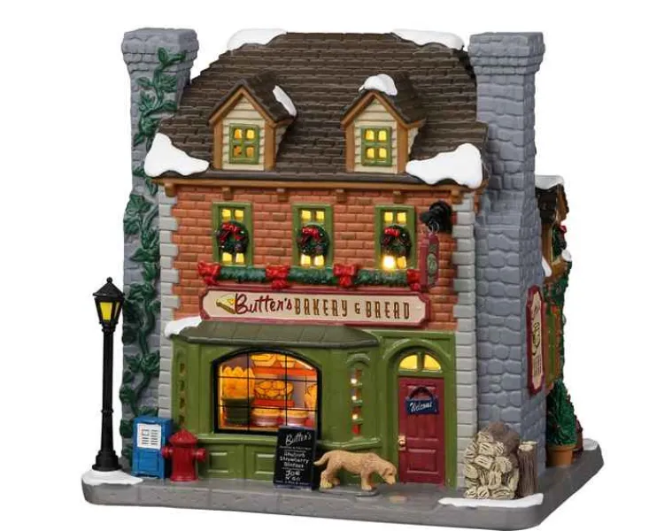 Lemax 25874 - Butter's Bakery & Bread - Caddington Village Christmas Houses & Buildings