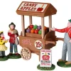 Lemax 22108 - Candy Apple Cart, Set Of 5 - Spooky Town Halloween Village Figurines
