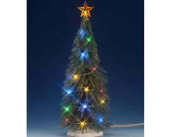 Lemax 74265 - Chasing Multi Light Spruce Tree, Large, Battery-Operated (4.5V) - Trees