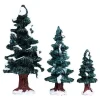 Lemax 84407 - Christmas Evergreen Tree, Set Of 3 - Misc. Accessories