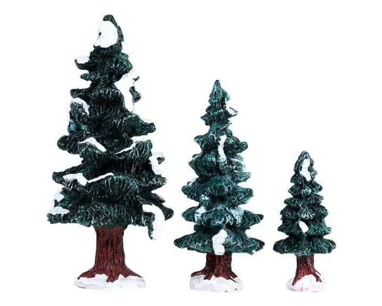 Lemax 84407 - Christmas Evergreen Tree, Set Of 3 - Misc. Accessories