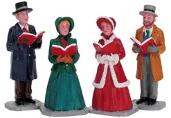 Lemax 72403 - Christmas Harmony, Set Of 4 - Christmas Village Figurines