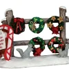Lemax 54942 - Christmas Wreaths 4 Sale - Misc. Accessories