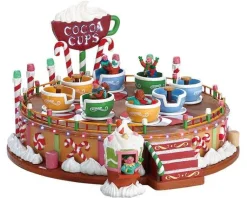 Lemax 74222 - Cocoa Cups, Set Of 2, With 4.5V Adaptor - Sugar N Spice Accessories