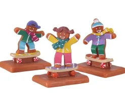 Lemax 12056 - Cookie Boarding, Set Of 3 - Sugar N Spice Figurines