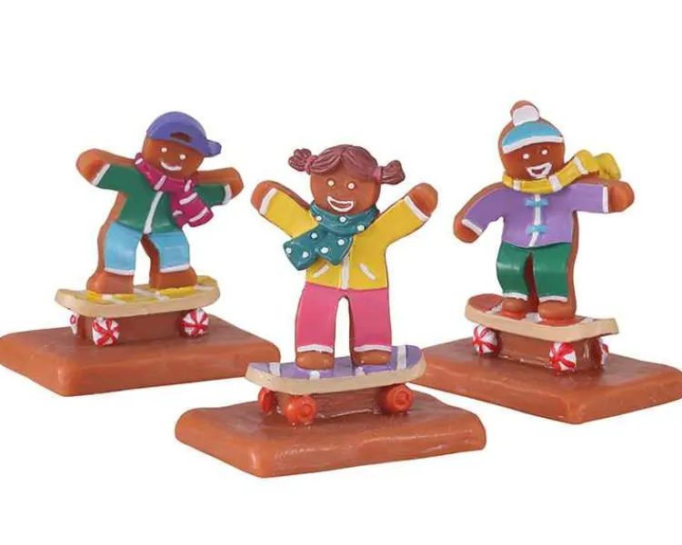 Lemax 12056 - Cookie Boarding, Set Of 3 - Sugar N Spice Figurines
