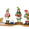 Lemax 22137 - Crafty Elves, Set Of 3 - Christmas Village Figurines