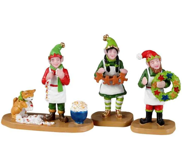 Lemax 22137 - Crafty Elves, Set Of 3 - Christmas Village Figurines