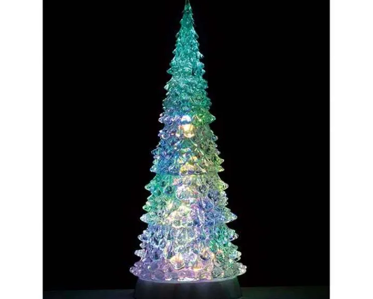 Lemax 94510 - Crystal Lighted Tree, 4 Color Changeable & Color Transformation, Xl, Battery-Operated (4.5-Volt) - Trees