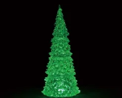 Lemax 94515 - Crystal Lighted Tree, 3 Color Changeable, Large, Battery-Operated (4.5-Volt) - Trees