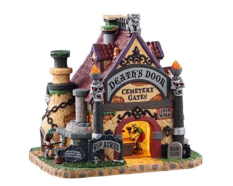 Lemax 05614 - Death's Door Cemetery Gates - Spooky Town Houses