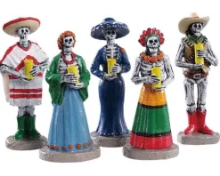 Lemax 92729 - Dia De Los Muertos Vigil, Set Of 5 - Spooky Town Figurines