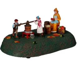 Lemax 24950 - Family Cider, Battery-Operated (4.5-Volt) - Christmas Village Table Pieces
