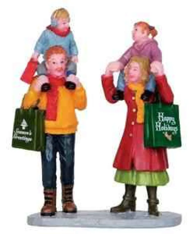 Lemax 22022 - Family Xmas Shopping - Christmas Village Figurines