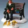 Lemax 42905 - Feeding Pigeons, Set Of 2 - Christmas Village Figurines