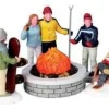 Lemax 04223 - Fire Pit, Set Of 5, B/O (4.5V) - Christmas Village Table Pieces