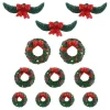 Lemax 04802 - Garland And Wreaths, Set Of 12 - Misc. Accessories