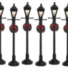 Lemax 64500 - Gas Lantern Street Lamp, Set Of 8, Battery-Operated (4.5V) - Christmas Village Misc. Accessories