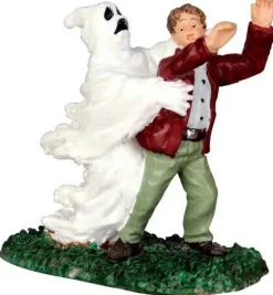 Lemax 42206 - Ghost Grasps Victim - Spooky Town Halloween Village Figurines