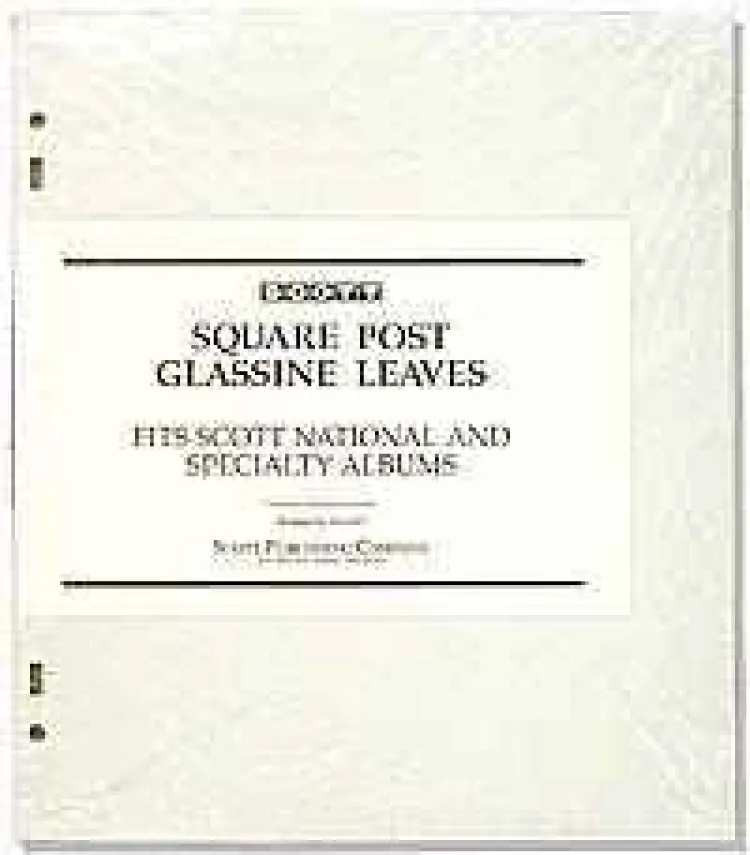 Scott Glassine Interleaving 3-Ring/2-Post Specialty/National (Pack Of 100)