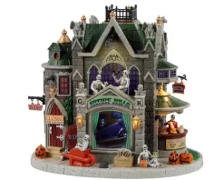 Lemax 35002 - Gothic Hills Funeral Parlor, Battery-Operated (4.5-Volt) - Spooky Town Houses