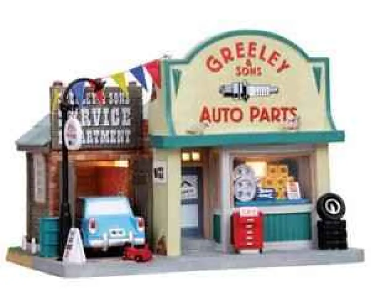 Lemax 05028 - Greeley & Sons Auto Parts - Harvest Crossing