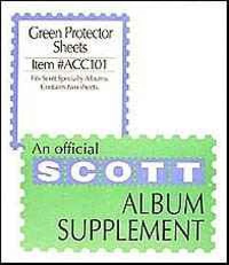 Scott Green Protector Sheets For 2-Square Post Specialty Binder