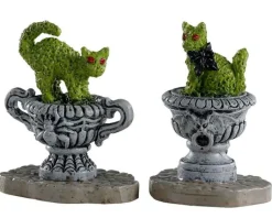 Lemax 04714 - Haunted Topiary, Set Of 2 - Spooky Town Accessories