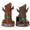 Lemax 34072 - Haunted Tree Trunks, Set Of 2, Battery-Operated (4.5-Volt) - Spooky Town Accessories