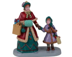 Lemax 22142 - Holiday Shopping With Mum - Christmas Village Figurines
