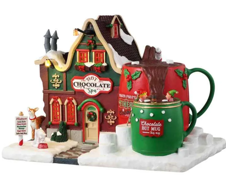 Lemax 35070 - Hot Chocolate Spa, Battery-Operated (4.5-Volt) - Santa's Wonderland
