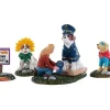 Lemax 92731 - Howl-O-Ween Contest, Set Of 4 - Spooky Town Figurines