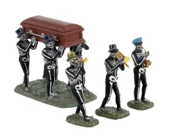 Lemax 13554 - Jazz Funeral, Set Of 4 - Spooky Town Accessories