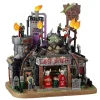Lemax 25842 - Last Ditch Gas & Salvage, With 4.5-Volt Adaptor - Spooky Town Halloween Village Houses & Buildings