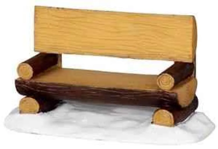 Lemax 34617 - Log Bench - Christmas Village Misc. Accessories