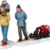 Lemax 22148 - Long Day Snowshoeing, Set Of 2 - Christmas Village Figurines