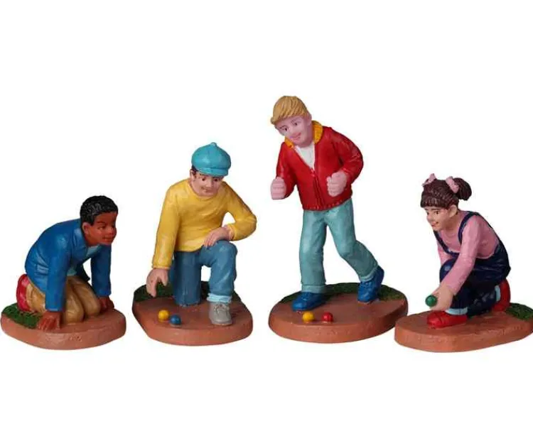 Lemax 22118 - Marbles Champ, Set Of 4 - Christmas Village Figurines