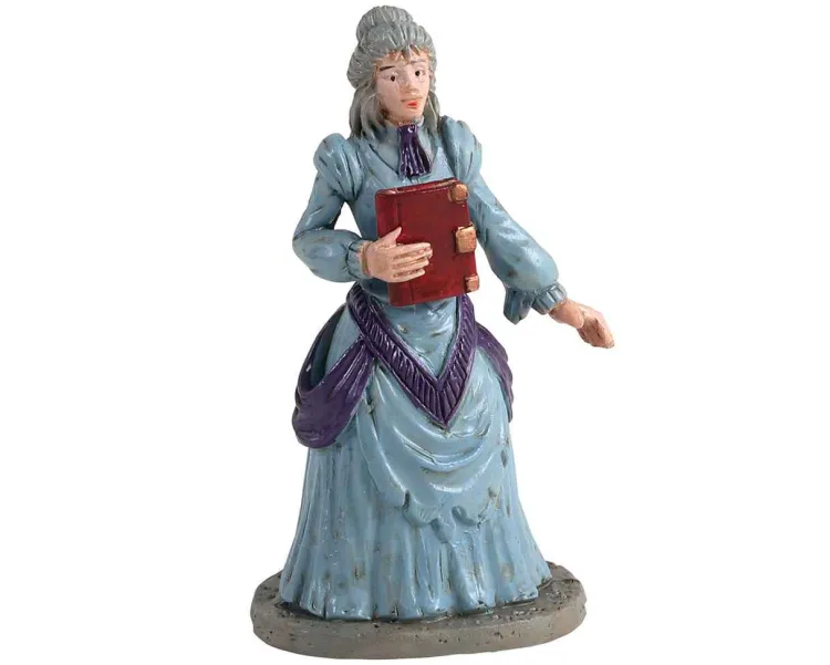 Lemax 12008 - Miss Terry The Bookstore Owner - Spooky Town Figurines