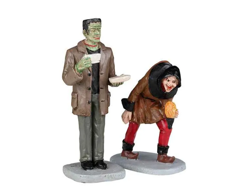Lemax 22106 - Monster Coffee Break, Set Of 2 - Spooky Town Halloween Village Figurines