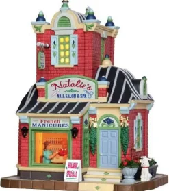 Lemax 45686 - Natalie's Nail Salon & Spa - Caddington Village Christmas Houses & Buildings