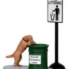 Lemax 14364 - No Littering, Set Of 2 - Christmas Village Misc. Accessories