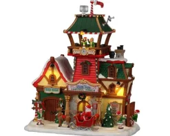 Lemax 25864 - North Pole Control Tower, With 4.5-Volt Adaptor - Santa's Wonderland Christmas Village Houses & Buildings