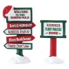 Lemax 74325 - North Pole Signs, Set Of 2 - Misc. Accessories