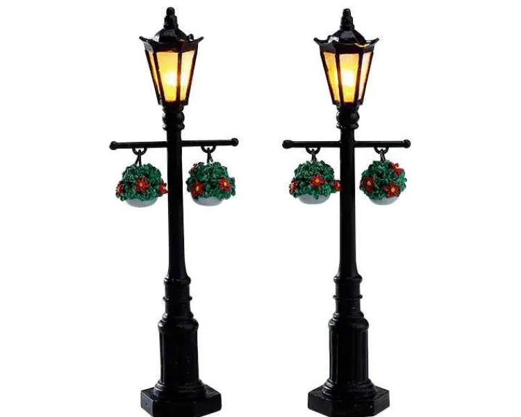 Lemax 74231 - Old English Lamp Post, Set Of 2, Battery-Operated (4.5V) - Misc. Accessories