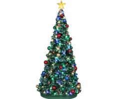 Lemax 24954 - Outdoor Holiday Tree, Battery-Operated (4.5-Volt) - Christmas Village Trees